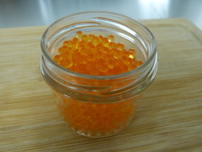 Oeufs de truite préparés